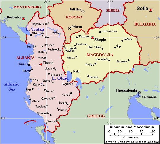 macedonia regional map